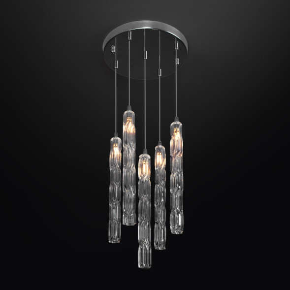 Каскадная люстра Eurosvet Lynn 50381/5 хром