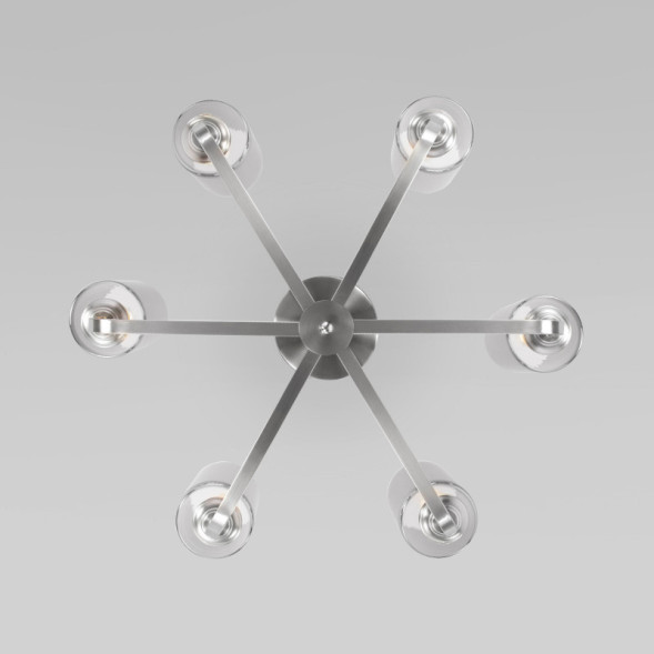 Люстра на штанге Eurosvet Defi 60138/6 сатин-никель