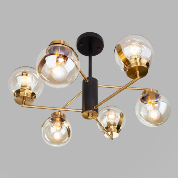 Люстра на штанге Eurosvet CREEK 70118/6 черный