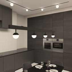 Светодиодный трековый светильник Denkirs SMART MOON DK8055-BK