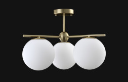 Люстра на штанге Crystal Lux FELIZ FELIZ SP-PL3 BRONZE/WHITE