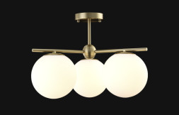 Люстра на штанге Crystal Lux FELIZ FELIZ SP-PL3 BRONZE/WHITE