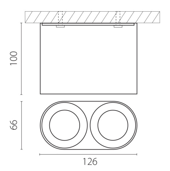 Корпус светильника Lightstar 213466 RULLO