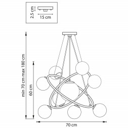 Подвесная люстра Lightstar CROCO 815397