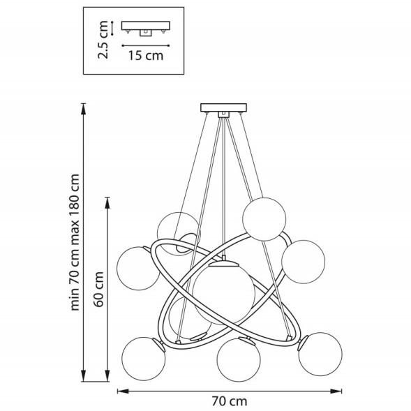 Подвесная люстра Lightstar CROCO 815397