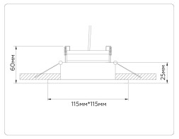 Встраиваемый точечный светильник Ambrella Light TN52340 TECHNO SPOT