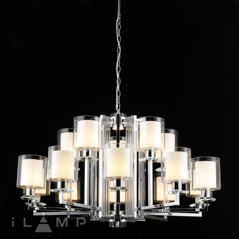 Подвесная люстра iLamp King RM6201-10+5 CR+CL