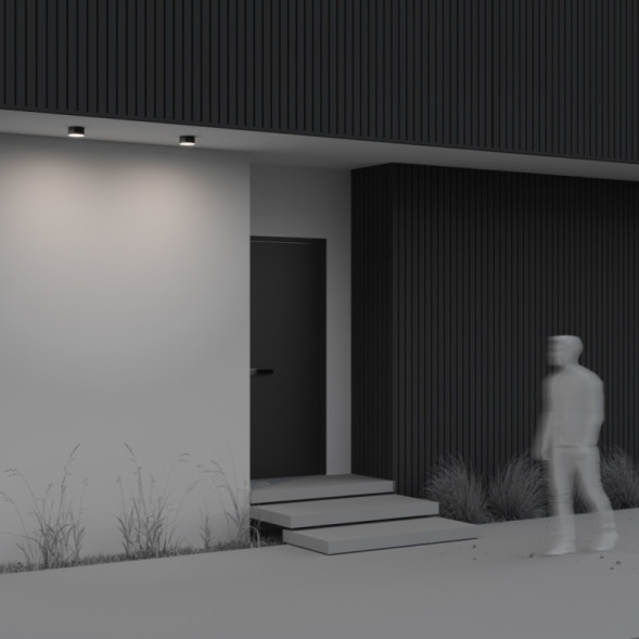 Накладной уличный светильник Maytoni Zon IP O430CL-L15B4K