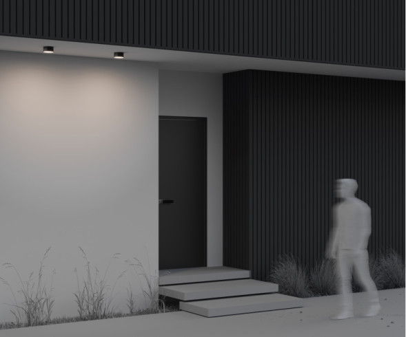 Накладной уличный светильник Maytoni Zon IP O430CL-L15B4K