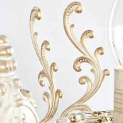 Бра Eurosvet Elisha 3281/2 белый с золотом/тонированный хрусталь Strot