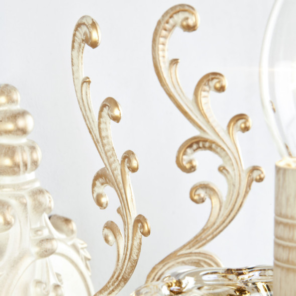 Бра Eurosvet Elisha 3281/2 белый с золотом/тонированный хрусталь Strot