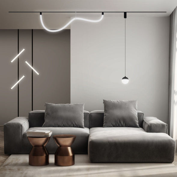 Светодиодный трековый светильник Denkirs SMART MOON DK8056-BK