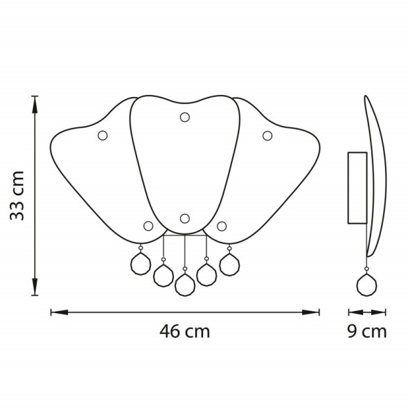 Бра Lightstar Lobo 804640