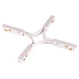 Коннектор для шинопровода Novotech Flum Track White 135177