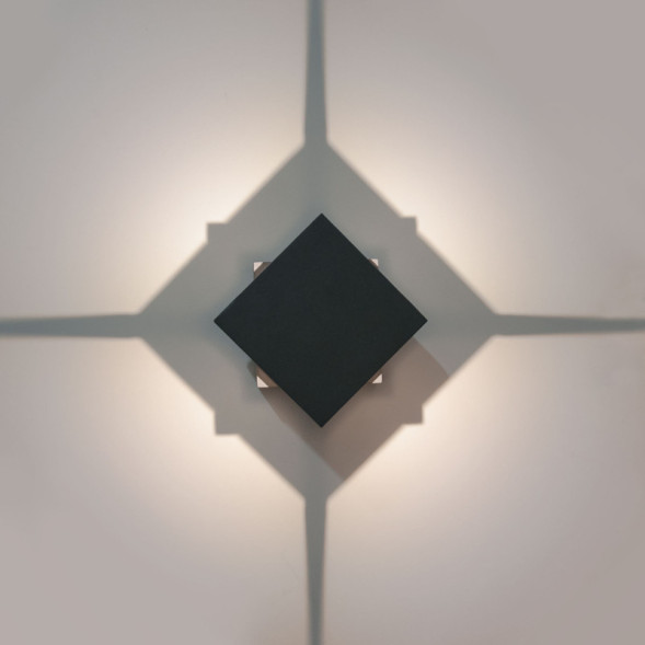 Уличный настенный светильник Elektrostandard 1606 TECHNO LED графит TELLUS