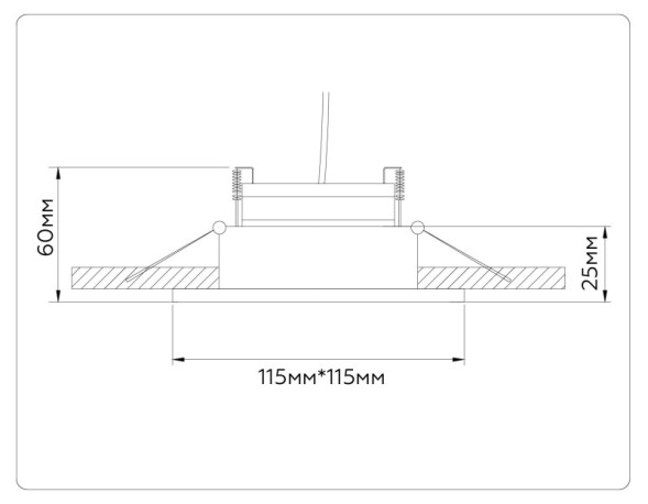 Встраиваемый точечный светильник Ambrella Light TN52341 TECHNO SPOT
