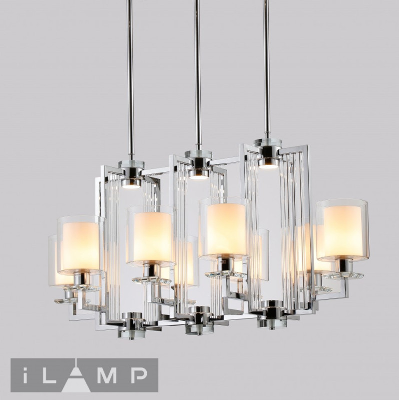 Подвесная люстра iLamp King RM6201-8P CR+CL