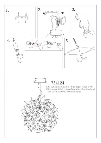 Подвесная люстра Lightstar TURBIO 754124