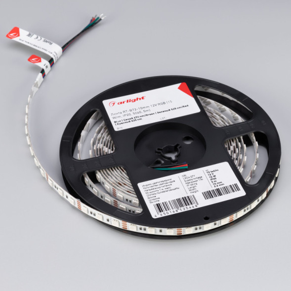 Лента Arlight RT-B72-10mm 5060 016246(2) 75W 12V RGB IP20