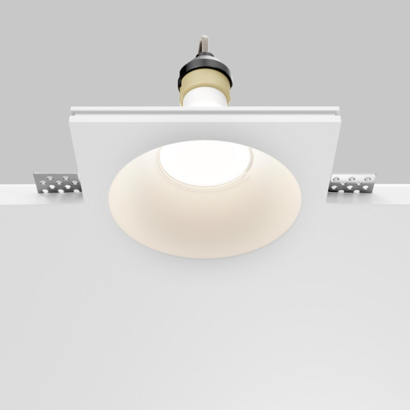 Встраиваемый светильник точечный Maytoni Technical Gyps Modern DL129-GU10-01-W