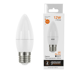 Светодиодная лампа Gauss 30212 12W 220V 950lm E27 белый (теплый)