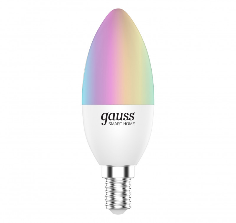 Светодиодная лампа Gauss 1190112 5W 220V 470lm E27 RGB+белый