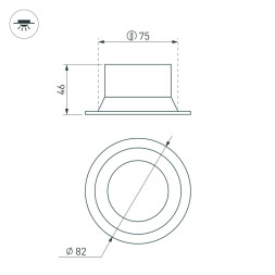 Встраиваемый точечный светильник Arlight Breeze 036616
