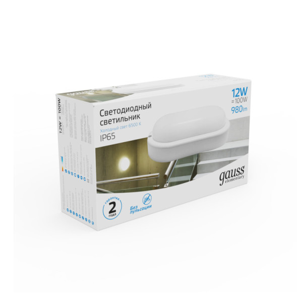 Пылевлагозащищенный светильник Gauss ЖКХ 161411312