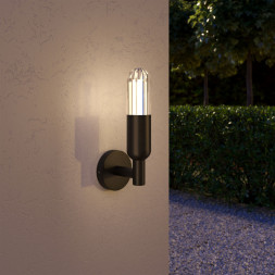 Уличный настенный светильник Elektrostandard ISIDA LED (35165/U) черный