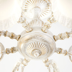 Люстра на штанге Eurosvet CAMPINA 60107/8 белый с золотом