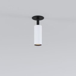 Встраиваемый точечный светильник Elektrostandard Diffe белый/черный 8W 4200K (25039/LED)