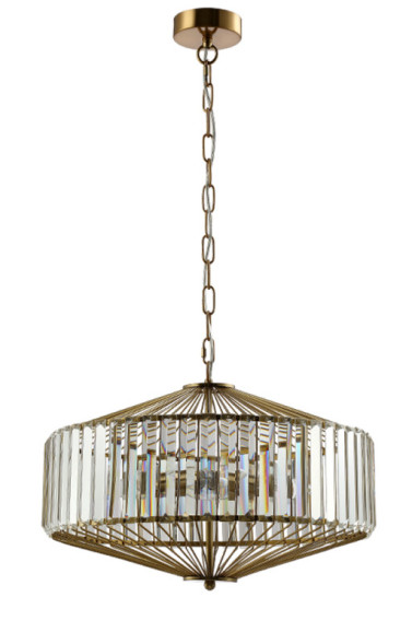 Подвесная люстра Crystal Lux FIESTA FIESTA SP5 BRASS/TRANSPARENTE