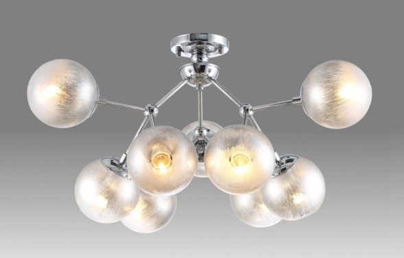 Люстра на штанге Crystal Lux MEDEA MEDEA PL9 CHROME