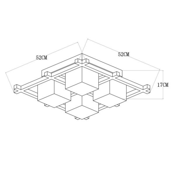 Потолочная люстра ARTE Lamp WOODS A8252PL-4BR