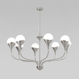 Подвесная люстра Eurosvet 60169/8 никель CALYX