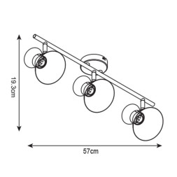 Спот ARTE Lamp Baltimore A1406PL-3BK