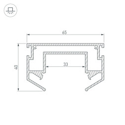 Профиль для шинопроводов Arlight LGD-STRETCH-4TR 033090