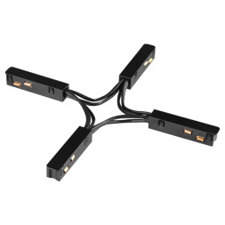 Коннектор для шинопровода Novotech Flum Track Black 135178