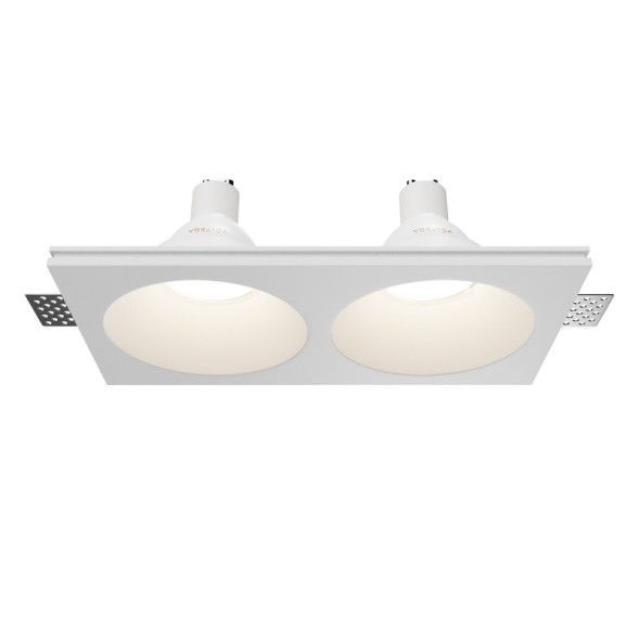 Встраиваемый светильник точечный Maytoni Technical Gyps Modern DL129-GU10-02-W