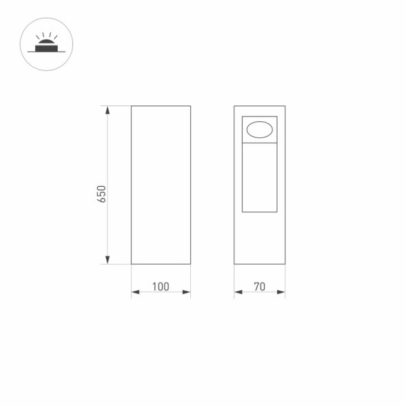Садово-парковый светильник Arlight LGD-MARK-BOLL 029965