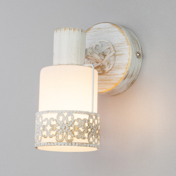 Спот Eurosvet Silvia 20025/1 белый с золотом