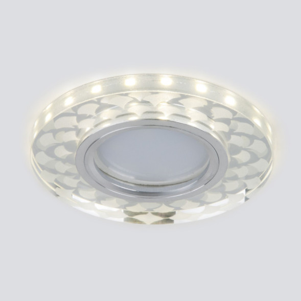 Встраиваемый точечный светильник Elektrostandard 2247 MR16 SL/WH зеркальный/белый