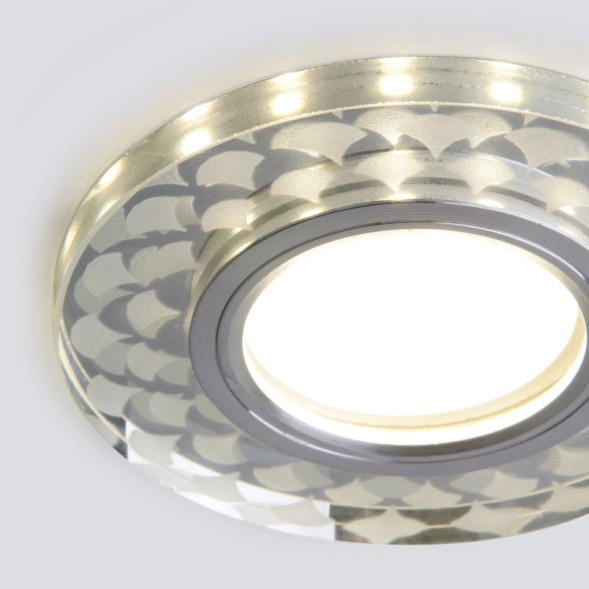 Встраиваемый точечный светильник Elektrostandard 2247 MR16 SL/WH зеркальный/белый