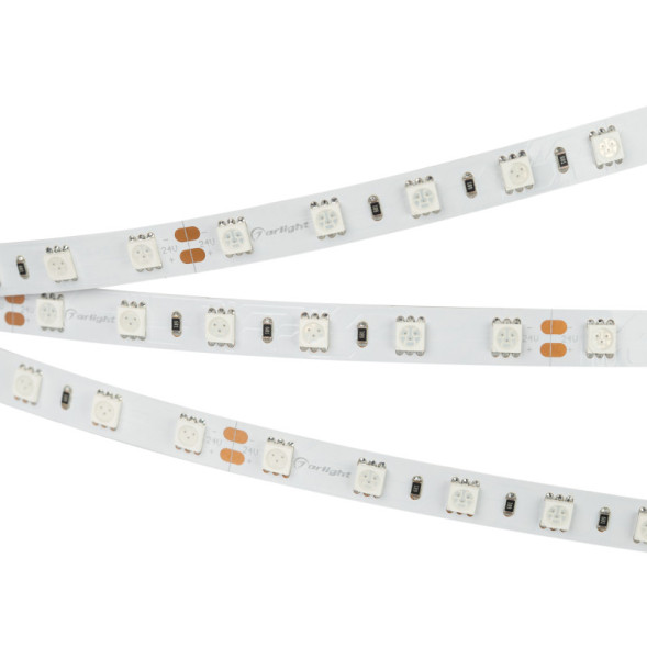 Лента Arlight RT-B60-10mm 5060 008816(2) 72W 24V 150lm желтый IP20