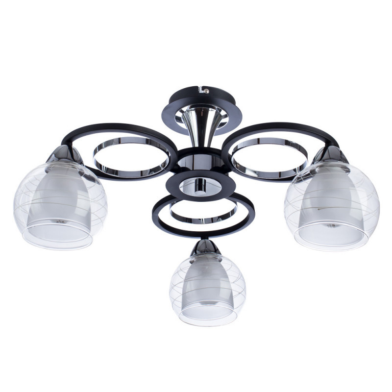 Потолочная люстра ARTE Lamp Ginevra A1604PL-3BK