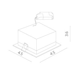 Встраиваемый точечный светильник ARTE Lamp Grill A3153PL-1BK