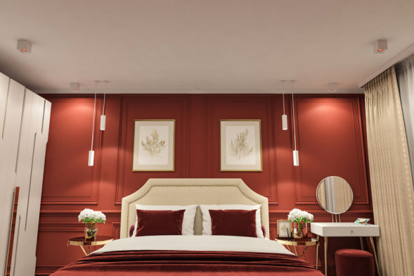 Накладной точечный светильник Denkirs Rodvig DK3080-WH+RD