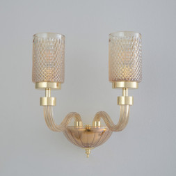 Бра Crystal Lux SILVESTRO AP2 AMBER SILVESTRO