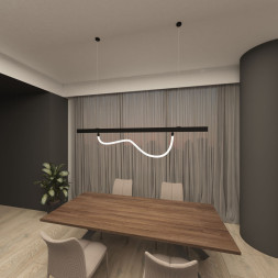 Подвесной комплект для трековых светильников Denkirs SMART RAY DK8064-BK