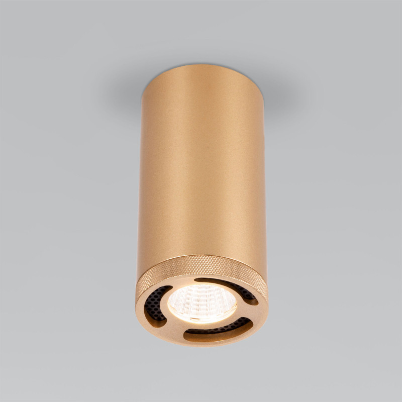 Накладной точечный светильник Elektrostandard 25033/LED 9W 4200K золото